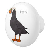 Afbeelding van cartoon van tufvogel keramische knop (Rechts)