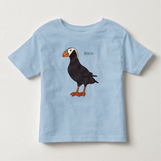 Afbeelding van cartoon van tufvogel kinder shirts (Voorkant)