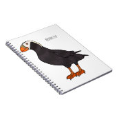 Afbeelding van cartoon van tufvogel notitieboek (Rechterzijde)