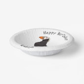 Afbeelding van cartoon van tufvogel papieren kommen (Gebogen)