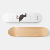 Afbeelding van cartoon van tufvogel persoonlijk skateboard (Horizontaal)
