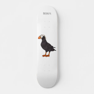 Afbeelding van cartoon van tufvogel persoonlijk skateboard