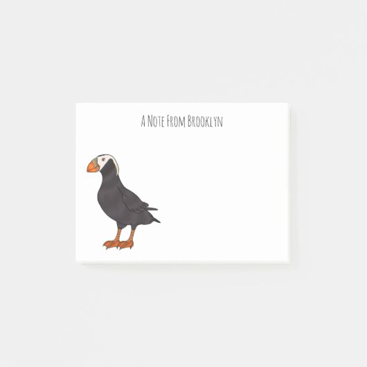 Afbeelding van cartoon van tufvogel post-it® notes (Voorkant)