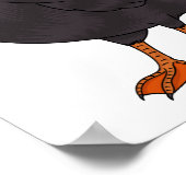 Afbeelding van cartoon van tufvogel poster (Hoek)