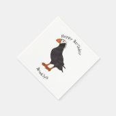 Afbeelding van cartoon van tufvogel servet (Hoek)