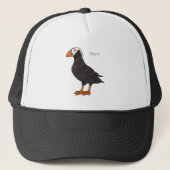 Afbeelding van cartoon van tufvogel trucker pet (Voorkant)