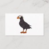 Afbeelding van cartoon van tufvogel visitekaartje (Achterkant)