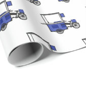 Afbeelding van cartoon van voedselkar cadeaupapier (Rol Hoek)