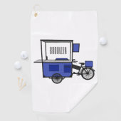 Afbeelding van cartoon van voedselkar golfhanddoek (Insitu)