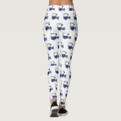 Afbeelding van cartoon van voedselkar leggings (Achterkant)
