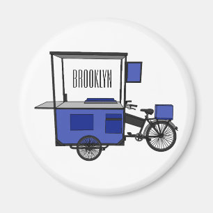 Afbeelding van cartoon van voedselkar magneet