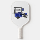 Afbeelding van cartoon van voedselkar pickleball paddle (Achterkant)