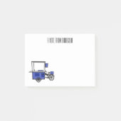 Afbeelding van cartoon van voedselkar post-it® notes (Voorkant)