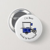 Afbeelding van cartoon van voedselkar ronde button 5,7 cm (Voorkant /achterkant)