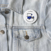 Afbeelding van cartoon van voedselkar ronde button 5,7 cm (In situ)