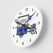 Afbeelding van cartoon van voedselkar ronde klok (Hoek)