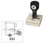 Afbeelding van cartoon van voedselkar rubberstempel (Gestempeld)