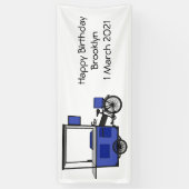 Afbeelding van cartoon van voedselkar spandoek (Verticaal)