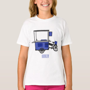 Afbeelding van cartoon van voedselkar t-shirt