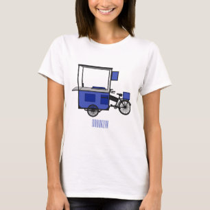 Afbeelding van cartoon van voedselkar t-shirt