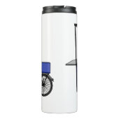 Afbeelding van cartoon van voedselkar thermosbeker (Achterkant)