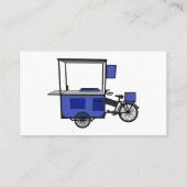 Afbeelding van cartoon van voedselkar visitekaartje (Achterkant)