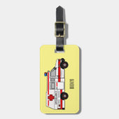 Afbeelding van cartoon voor ambulance bagagelabel (Voorkant verticaal)