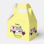 Afbeelding van cartoon voor ambulance bedankdoosjes (Achterkant)