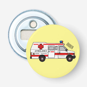 Afbeelding van cartoon voor ambulance button flesopener