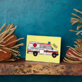 Afbeelding van cartoon voor ambulance fotoplaat (Zijkant)