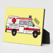 Afbeelding van cartoon voor ambulance fotoplaat (Zijkant)