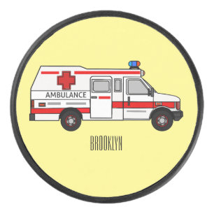 Afbeelding van cartoon voor ambulance hockey puck