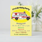 Afbeelding van cartoon voor ambulance kaart (Staand voorkant)