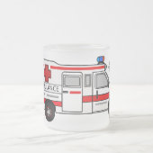 Afbeelding van cartoon voor ambulance matglas koffiemok (Center)