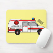 Afbeelding van cartoon voor ambulance muismat (Met muis)