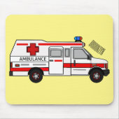 Afbeelding van cartoon voor ambulance muismat (Voorkant)