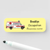 Afbeelding van cartoon voor ambulance naamplaatje (In situ)