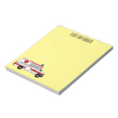 Afbeelding van cartoon voor ambulance notitieblok (Linkerzijde)