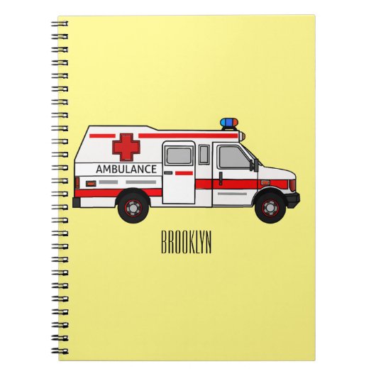 Afbeelding van cartoon voor ambulance notitieboek (Voorkant)