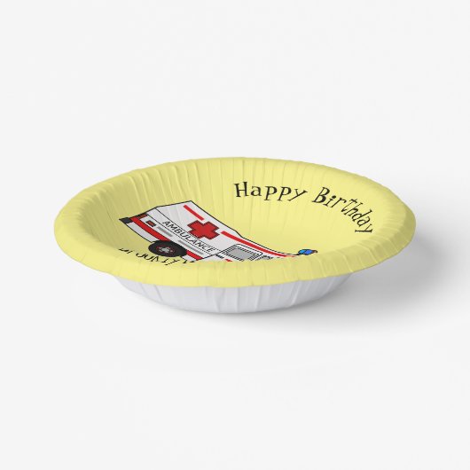 Afbeelding van cartoon voor ambulance papieren kommen (Gebogen)