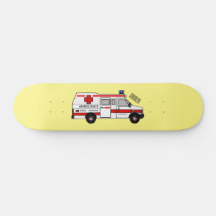 Afbeelding van cartoon voor ambulance persoonlijk skateboard