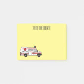 Afbeelding van cartoon voor ambulance post-it® notes (Voorkant)