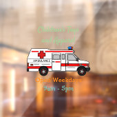 Afbeelding van cartoon voor ambulance raamsticker (Vel 2)