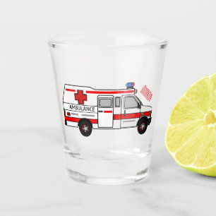 Afbeelding van cartoon voor ambulance shot glas