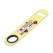 Afbeelding van cartoon voor ambulance speed flessenopener (Voorkant Gekanteld)