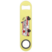 Afbeelding van cartoon voor ambulance speed flessenopener (Voorkant)