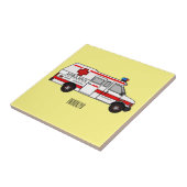 Afbeelding van cartoon voor ambulance tegeltje (Zijkant)