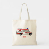 Afbeelding van cartoon voor ambulance tote bag (Achterkant)