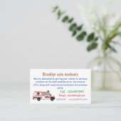 Afbeelding van cartoon voor ambulance visitekaartje (Staand voorkant)