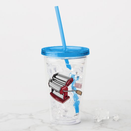 Afbeelding van cartoon voor pasteiters acryl drinkbeker (Voorkant ijs)